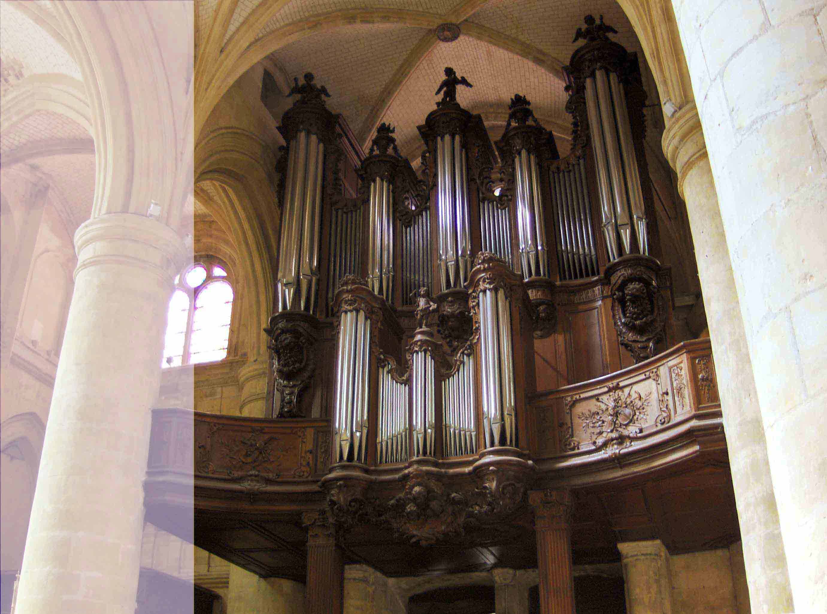Buffet orgue de St Rémi de Dieppe
