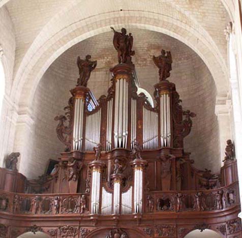 Buffet de l'orgue de Valloires