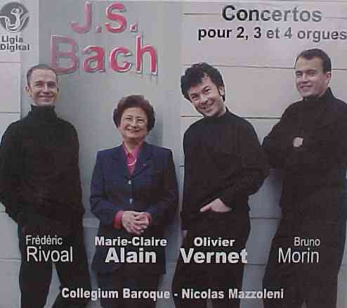 CD concertos Jean-Sébastien Bach
