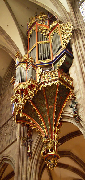 Buffet orgue de la athédrale de Strasbourg