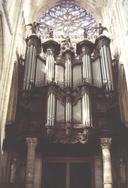 Buffet de l'orgue de Saint Ouen de Rouen