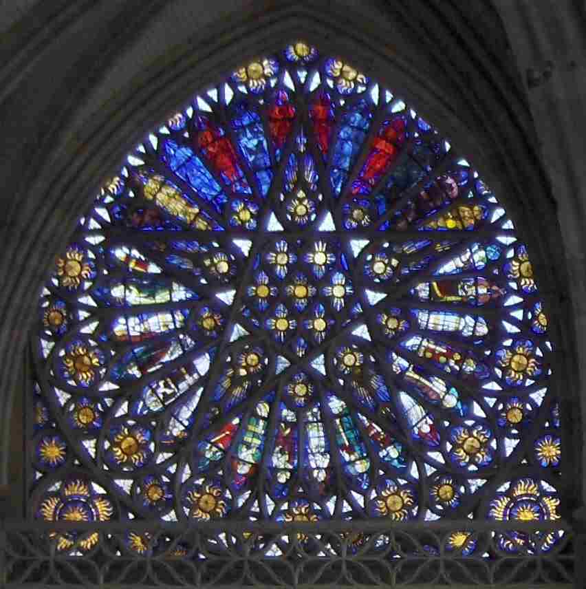 vitrail du transept St Ouen de Rouen